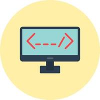 computer toezicht houden op vector icoon