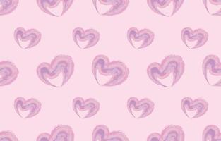 waterverf hart vormig naadloos patroon. vector illustratie voor Valentijn en liefde. behang of geschenk omhulsel papier in zoet kleuren.