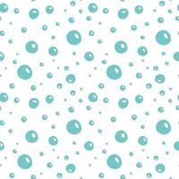 naadloos patroon met bubbels. water bubbels patroon vector