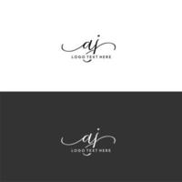 al initialen brief logo, al handtekening, al monogram, al initialen vector