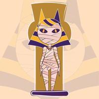 geïsoleerd mama oud Egypte icoon vector illustratie