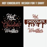 heet chocola ontwerp voor t overhemd vector