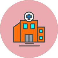 ziekenhuis gebouw vector icoon ontwerp