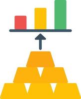 goud investeren vector icoon ontwerp