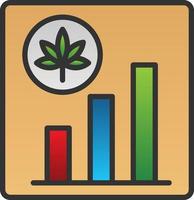 marihuana aandelen vector icoon ontwerp