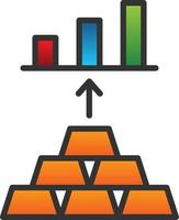 goud investeren vector icoon ontwerp