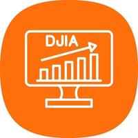 djia vector icoon ontwerp