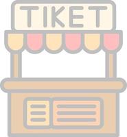 ticket kantoor vector icoon ontwerp