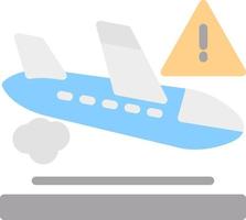 vliegtuig ongeluk vector icoon ontwerp