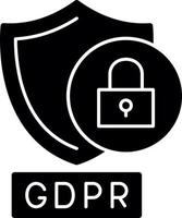 gdpr rechtszaak vector icoon ontwerp