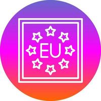 EU vector icoon ontwerp