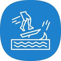 skimboarden vector icoon ontwerp