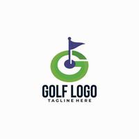 golf logo icoon vector geïsoleerd