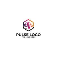 pulse logo pictogram vector geïsoleerd