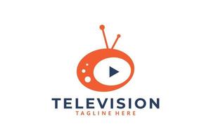 TV logo icoon vector geïsoleerd
