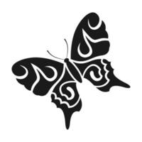 abstract zwart vlinder. vector illustratie