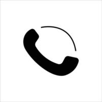 telefoon icoon illustratie. glyph icoon stijl. geschikt voor appjes, websites, mobiel apps. icoon verwant naar telefoongesprek. gemakkelijk vector ontwerp bewerkbare