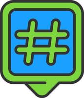 hashtags vector icoon ontwerp