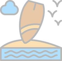 surfboard vector icoon ontwerp