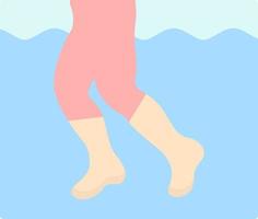 aqua jogging vector icoon ontwerp