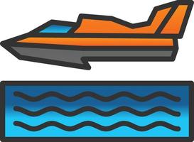 watervliegtuig racing vector icoon ontwerp