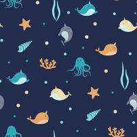 zee dieren patroon vector