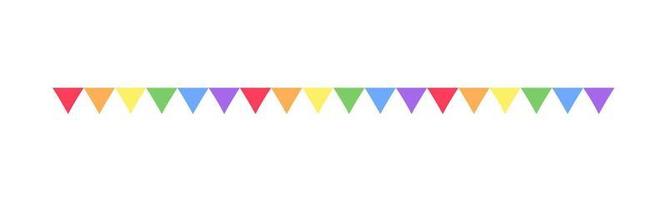 regenboog wimpel slinger vlaggedoek verdeler gemakkelijk vector illustratie clip art