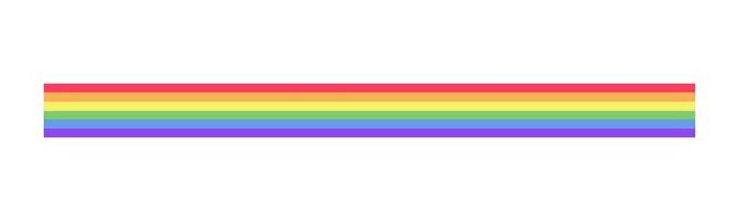 regenboog vlag trots maand verdeler gemakkelijk vector illustratie clip art