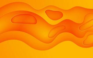 multi gekleurde abstract oranje geel kleurrijk helling golvend papercut overlappen lagen achtergrond. eps10 vector