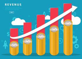 vector business revenue chart