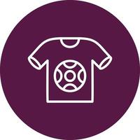 Amerikaans voetbal overhemd vector icoon