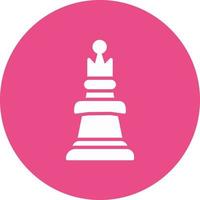 schaak koningin vector icoon