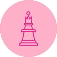 schaak koningin vector icoon