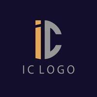 ic icoon logo ontwerp vector kunst grafiek