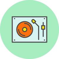 draaitafel vector pictogram