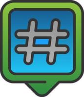 hashtags vector icoon ontwerp