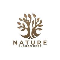 natuur boom logo icoon vector geïsoleerd