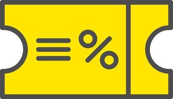 kortingsbonnen vector icoon