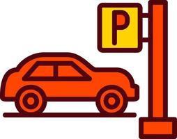 auto parkeren vector icon