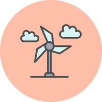 wind turbine vector icoon