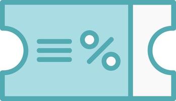 kortingsbonnen vector icoon