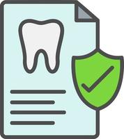 tandheelkundige verzekering vector icon