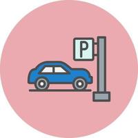 auto parkeren vector icon