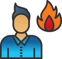 burn-out vector icoon ontwerp