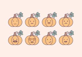 Vector Pompoen Emoticons