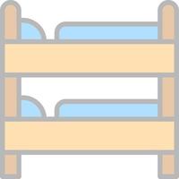 stapelbed bed vector icoon ontwerp