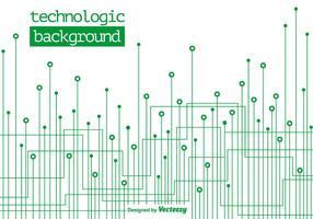 Technologische Groene Achtergrond - Vector