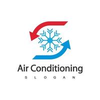 airconditioning logo, hvac logo concept vector