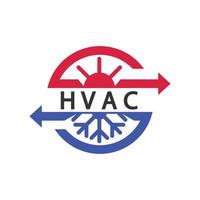 airconditioning logo, hvac logo concept vector