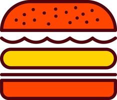 Hamburger vector icoon